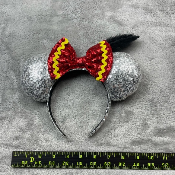 Disney Minnie Mouse Custom Made Sequins Ears Headband Adult Size - Picture 5 of 6